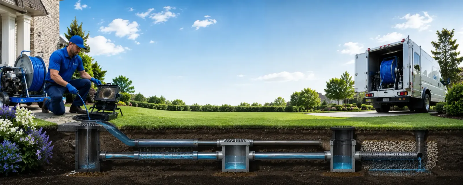 Outdoor drain cleaning information for Scobey, MS